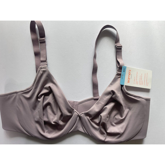 Warners Bra 40C Cloud 9 Super Soft Underwire Convertible T-Shirt RK1041A - Picture 2 of 4